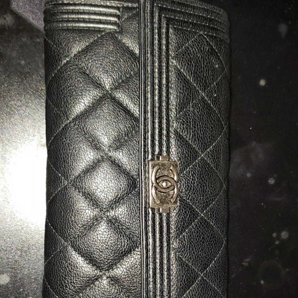 Chanel boy flap wallet